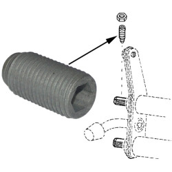 PartzBiz CE 8142251206 - Threaded pin for torsion spring mounting PartzBiz CE 8142251206 - Threaded pin for torsion spring mounting
