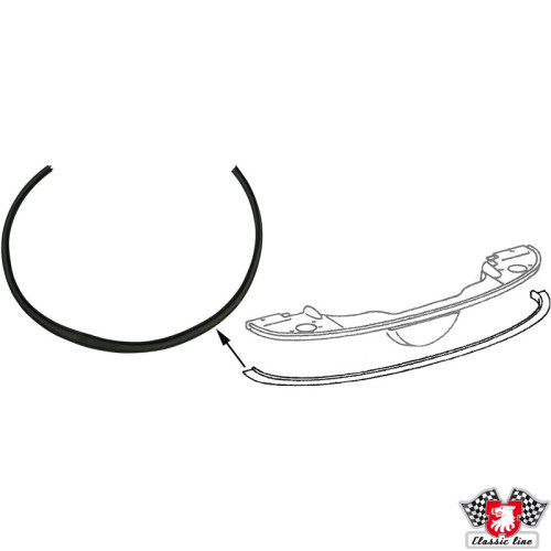 PartzBiz CE: 1619900100-Tread for engine cover plate, 830 mm, rubber