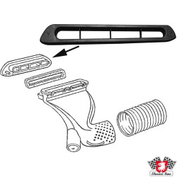 PartzBiz CE 8189800780 - Trim plate for air vent, plastic PartzBiz CE 8189800780 - Trim plate for air vent, plastic