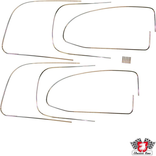 PartzBiz CE: 8186500910-Trim set for rubber window seal, aluminium