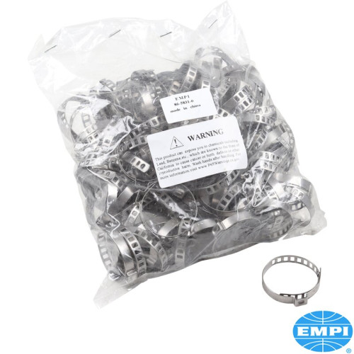 PartzBiz CE: 8101300418-Universal stainless steel clamp set