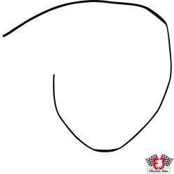 PartzBiz CE 1689801000 - Velvet strip for sunroof, front PartzBiz CE 1689801000 - Velvet strip for sunroof, front