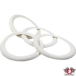 PartzBiz CE 8160300210 - White wall ring, 4 pcs., 15 PartzBiz CE 8160300210 - White wall ring, 4 pcs., 15
