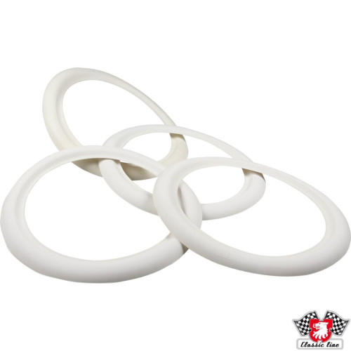 PartzBiz CE: 8160300210-White wall ring, 4 pcs., 15 PartzBiz CE: 8160300210-White wall ring, 4 pcs., 15