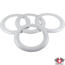 PartzBiz CE 8160300410 - White wall ring, wide, 4 pcs., 14 PartzBiz CE 8160300410 - White wall ring, wide, 4 pcs., 14