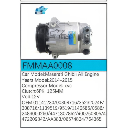 PartzBiz CE: -Compressor for Maserati - FMMAA0008 PartzBiz CE: -Compressor for Maserati - FMMAA0008