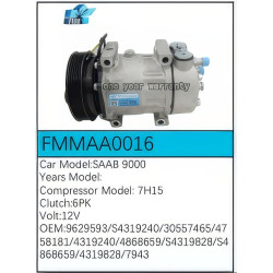 PartzBiz CE FMMAA0016 - สำหรับคอมเพรสเซอร์ Saab - FMMAA0016 PartzBiz CE FMMAA0016 - สำหรับคอมเพรสเซอร์ Saab - FMMAA0016
