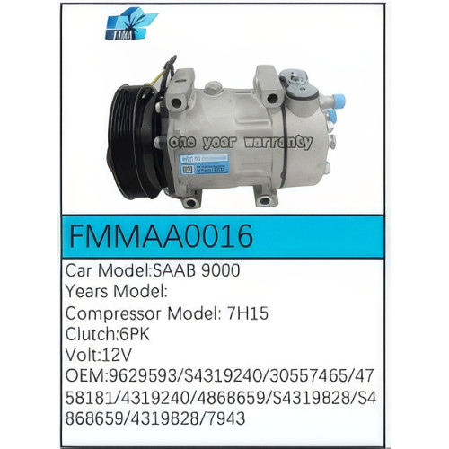 PartzBiz CE: -สำหรับคอมเพรสเซอร์ Saab - FMMAA0016 PartzBiz CE: -สำหรับคอมเพรสเซอร์ Saab - FMMAA0016