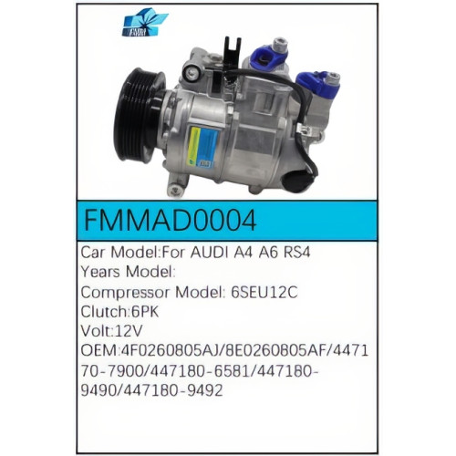 PartzBiz CE: -สำหรับคอมเพรสเซอร์ Audi - FMMAD0004 PartzBiz CE: -สำหรับคอมเพรสเซอร์ Audi - FMMAD0004