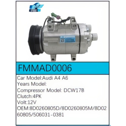 PartzBiz CE: -สำหรับคอมเพรสเซอร์ Audi - FMMAD0006 PartzBiz CE: -สำหรับคอมเพรสเซอร์ Audi - FMMAD0006
