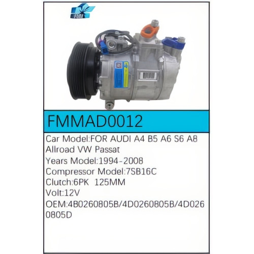 PartzBiz CE: -สำหรับคอมเพรสเซอร์ Audi - FMMAD0012 PartzBiz CE: -สำหรับคอมเพรสเซอร์ Audi - FMMAD0012