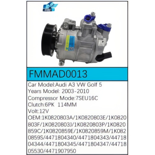 PartzBiz CE: -สำหรับคอมเพรสเซอร์ Audi - FMMAD0013 PartzBiz CE: -สำหรับคอมเพรสเซอร์ Audi - FMMAD0013