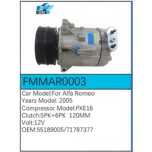 PartzBiz CE: -Compressor for Alfa Romeo - FMMAR0003 PartzBiz CE: -Compressor for Alfa Romeo - FMMAR0003
