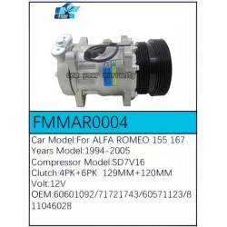 PartzBiz CE FMMAR0004 - Compressor for Alfa Romeo - FMMAR0004 PartzBiz CE FMMAR0004 - Compressor for Alfa Romeo - FMMAR0004