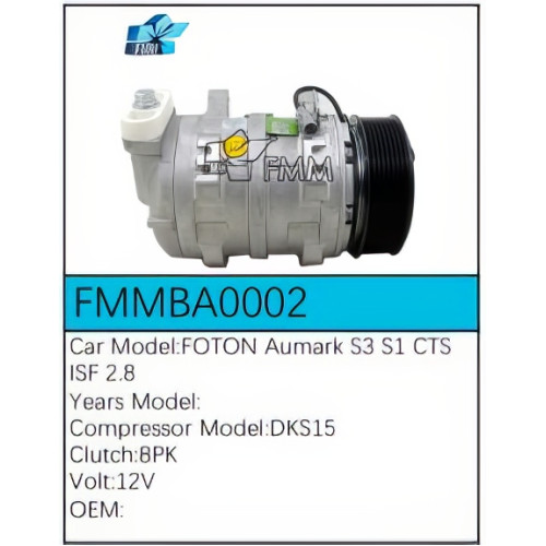 PartzBiz CE: -สำหรับคอมเพรสเซอร์ Foton - FMMBA0002 PartzBiz CE: -สำหรับคอมเพรสเซอร์ Foton - FMMBA0002