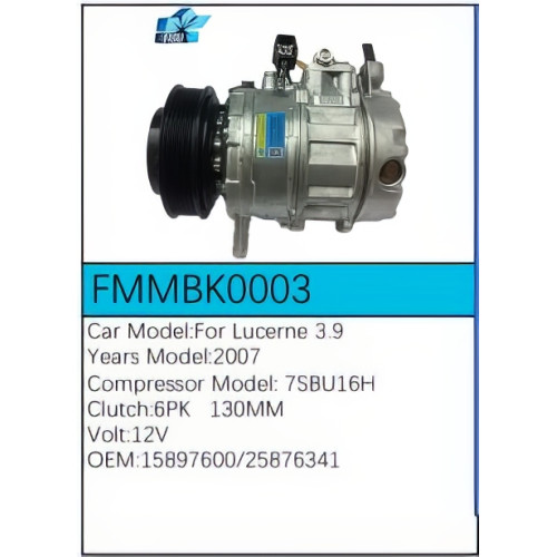 PartzBiz CE: -สำหรับคอมเพรสเซอร์ Buick - FMMBK0003 PartzBiz CE: -สำหรับคอมเพรสเซอร์ Buick - FMMBK0003