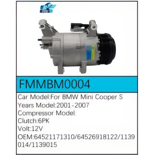 PartzBiz CE: -สำหรับคอมเพรสเซอร์ BMW - FMMBM0004 PartzBiz CE: -สำหรับคอมเพรสเซอร์ BMW - FMMBM0004