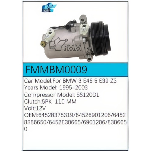 PartzBiz CE: -สำหรับคอมเพรสเซอร์ BMW - FMMBM0009 PartzBiz CE: -สำหรับคอมเพรสเซอร์ BMW - FMMBM0009