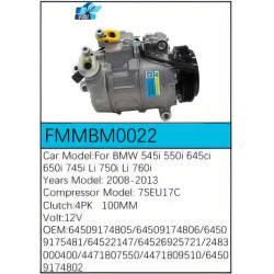 PartzBiz CE FMMBM0022 - สำหรับคอมเพรสเซอร์ BMW - FMMBM0022 PartzBiz CE FMMBM0022 - สำหรับคอมเพรสเซอร์ BMW - FMMBM0022