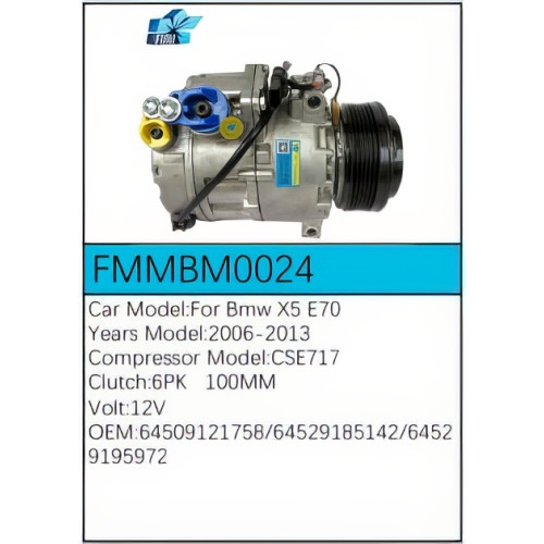 PartzBiz CE: -สำหรับคอมเพรสเซอร์ BMW - FMMBM0024 PartzBiz CE: -สำหรับคอมเพรสเซอร์ BMW - FMMBM0024