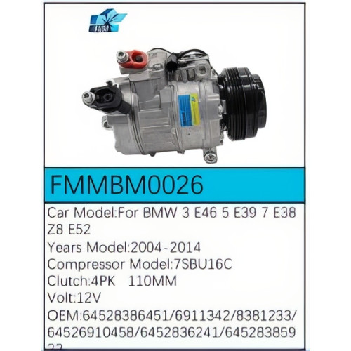PartzBiz CE: -สำหรับคอมเพรสเซอร์ BMW - FMMBM0026