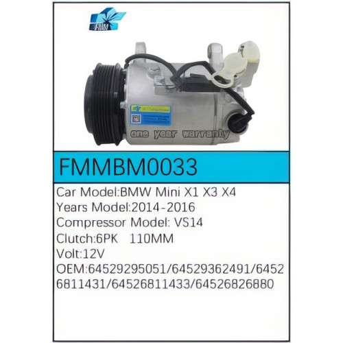 PartzBiz CE: -สำหรับคอมเพรสเซอร์ BMW - FMMBM0033 PartzBiz CE: -สำหรับคอมเพรสเซอร์ BMW - FMMBM0033