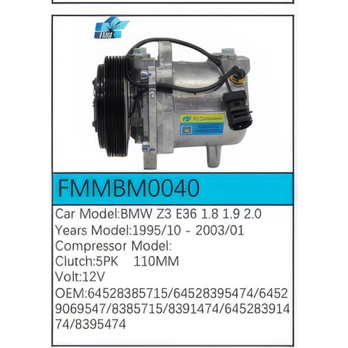 PartzBiz CE: -สำหรับคอมเพรสเซอร์ BMW - FMMBM0040 PartzBiz CE: -สำหรับคอมเพรสเซอร์ BMW - FMMBM0040
