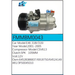 PartzBiz CE FMMBM0043 - สำหรับคอมเพรสเซอร์ BMW - FMMBM0043 PartzBiz CE FMMBM0043 - สำหรับคอมเพรสเซอร์ BMW - FMMBM0043