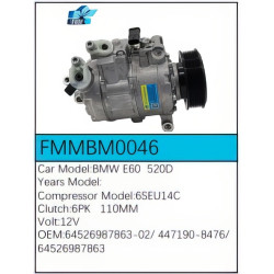PartzBiz CE FMMBM0046 - สำหรับคอมเพรสเซอร์ BMW - FMMBM0046