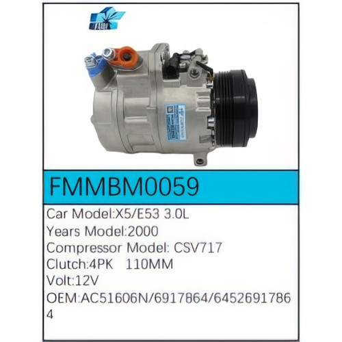 PartzBiz CE: -สำหรับคอมเพรสเซอร์ BMW - FMMBM0059 PartzBiz CE: -สำหรับคอมเพรสเซอร์ BMW - FMMBM0059