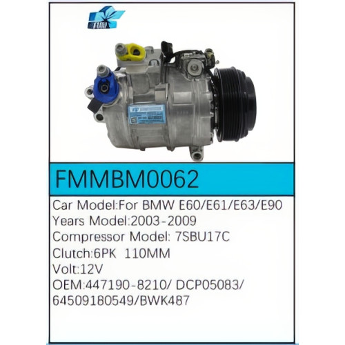 PartzBiz CE: -สำหรับคอมเพรสเซอร์ BMW - FMMBM0062 PartzBiz CE: -สำหรับคอมเพรสเซอร์ BMW - FMMBM0062