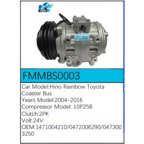 PartzBiz CE: -สำหรับคอมเพรสเซอร์ Hino - FMMBS0003 PartzBiz CE: -สำหรับคอมเพรสเซอร์ Hino - FMMBS0003