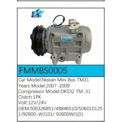 PartzBiz CE FMMBS0005 - Compressor for  Nissan - FMMBS0005