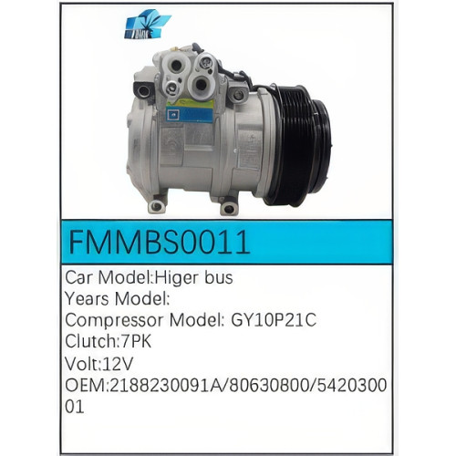 PartzBiz CE: -สำหรับคอมเพรสเซอร์ Higer - FMMBS0011 PartzBiz CE: -สำหรับคอมเพรสเซอร์ Higer - FMMBS0011
