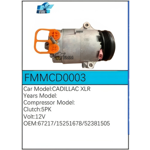 PartzBiz CE: -Compressor for Cadillac - FMMCD0003 PartzBiz CE: -Compressor for Cadillac - FMMCD0003