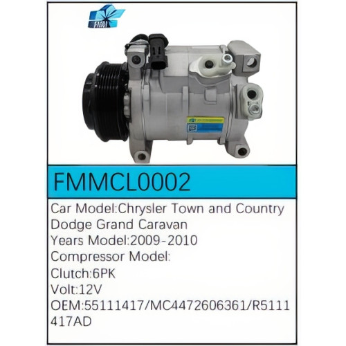 PartzBiz CE: -สำหรับคอมเพรสเซอร์ Chrysler - FMMCL0002 PartzBiz CE: -สำหรับคอมเพรสเซอร์ Chrysler - FMMCL0002