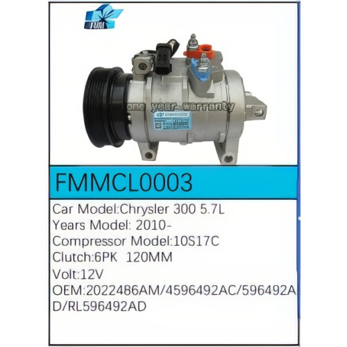 PartzBiz CE: -สำหรับคอมเพรสเซอร์ Chrysler - FMMCL0003 PartzBiz CE: -สำหรับคอมเพรสเซอร์ Chrysler - FMMCL0003