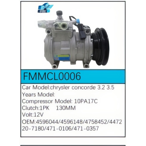 PartzBiz CE: -สำหรับคอมเพรสเซอร์ Chrysler - FMMCL0006 PartzBiz CE: -สำหรับคอมเพรสเซอร์ Chrysler - FMMCL0006