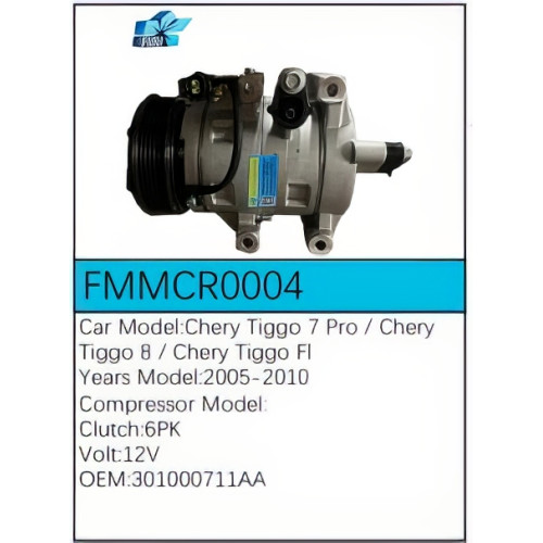 PartzBiz CE: -สำหรับคอมเพรสเซอร์ Chery - FMMCR0004 PartzBiz CE: -สำหรับคอมเพรสเซอร์ Chery - FMMCR0004