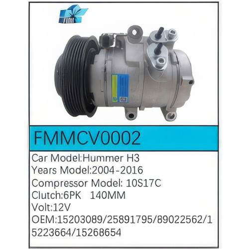 PartzBiz CE: -สำหรับคอมเพรสเซอร์ Chevrolet - FMMCV0002 PartzBiz CE: -สำหรับคอมเพรสเซอร์ Chevrolet - FMMCV0002