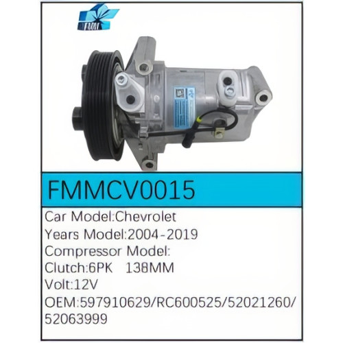PartzBiz CE: -สำหรับคอมเพรสเซอร์ Chevrolet - FMMCV0015 PartzBiz CE: -สำหรับคอมเพรสเซอร์ Chevrolet - FMMCV0015