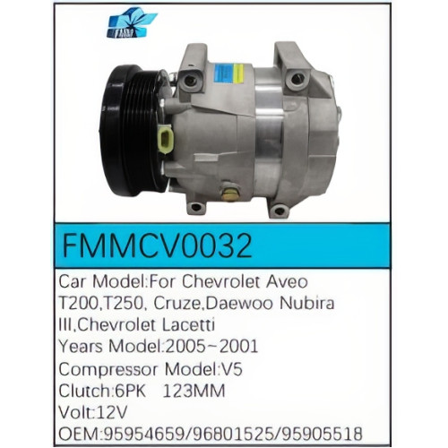 PartzBiz CE: -Compressor for Chevrolet - FMMCV0032 PartzBiz CE: -Compressor for Chevrolet - FMMCV0032