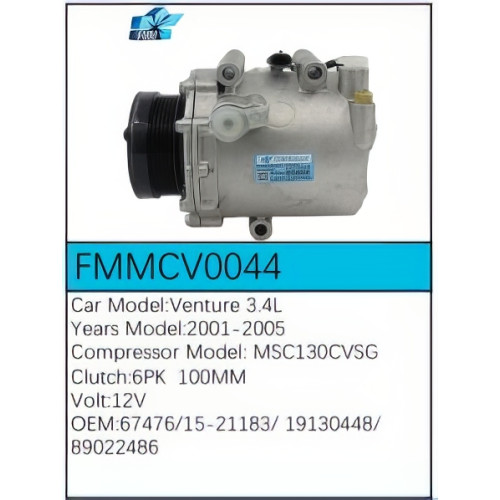 PartzBiz CE: -สำหรับคอมเพรสเซอร์ Chevrolet - FMMCV0044 PartzBiz CE: -สำหรับคอมเพรสเซอร์ Chevrolet - FMMCV0044
