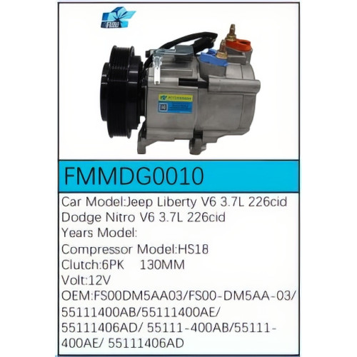 PartzBiz CE: -Compressor for Dodge - FMMDG0010 PartzBiz CE: -Compressor for Dodge - FMMDG0010