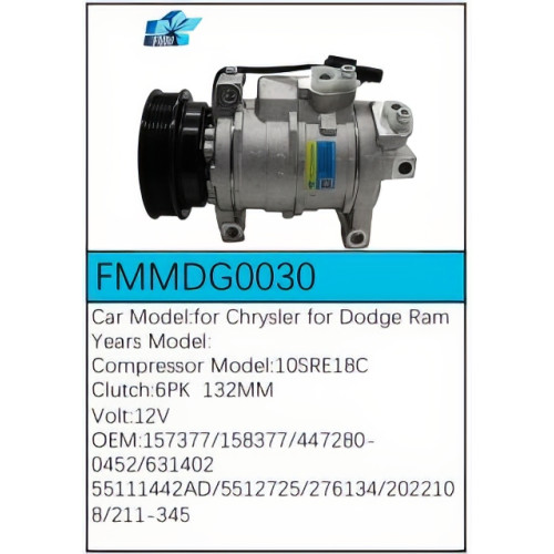 PartzBiz CE: -สำหรับคอมเพรสเซอร์ Dodge - FMMDG0030 PartzBiz CE: -สำหรับคอมเพรสเซอร์ Dodge - FMMDG0030