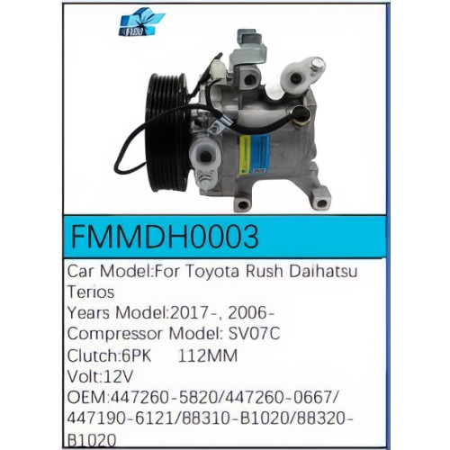 PartzBiz CE: -Compressor for Toyota - FMMDH0003 PartzBiz CE: -Compressor for Toyota - FMMDH0003