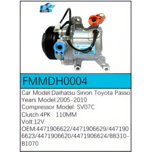 PartzBiz CE: -สำหรับคอมเพรสเซอร์ Daihatsu - FMMDH0004 PartzBiz CE: -สำหรับคอมเพรสเซอร์ Daihatsu - FMMDH0004