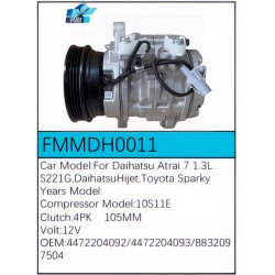 PartzBiz CE FMMDH0011 - สำหรับคอมเพรสเซอร์ Daihatsu - FMMDH0011 PartzBiz CE FMMDH0011 - สำหรับคอมเพรสเซอร์ Daihatsu - FMMDH0011