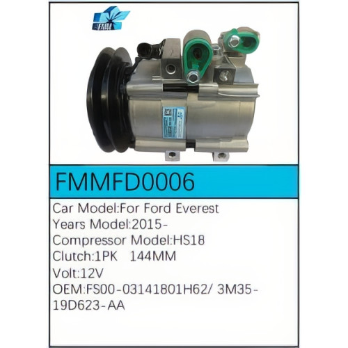 PartzBiz CE: -สำหรับคอมเพรสเซอร์ Ford - FMMFD0006 PartzBiz CE: -สำหรับคอมเพรสเซอร์ Ford - FMMFD0006