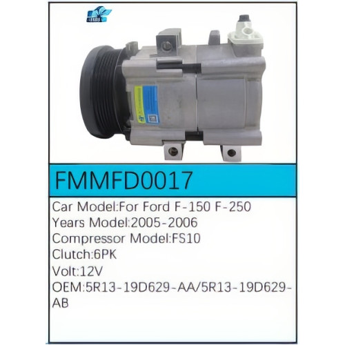 PartzBiz CE: -สำหรับคอมเพรสเซอร์ Ford - FMMFD0017 PartzBiz CE: -สำหรับคอมเพรสเซอร์ Ford - FMMFD0017